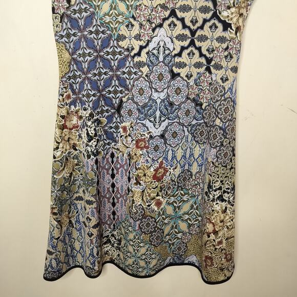 Tiana B Floral Dress Cap Sleeve Stretch Jersey Pullover - Picture 3 of 9